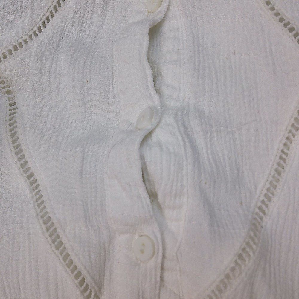 LuLu's ivory easy honey boho button front dress - Picture 3 of 8
